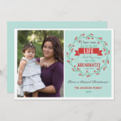 Weihnachtskarten (John 10:10) Feiertagskarte (Vorne/Hinten)