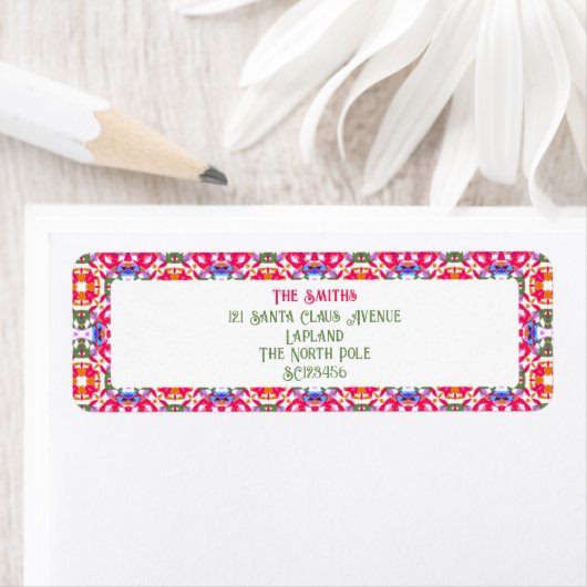 Weihnachtskarten Jolly Merry Rücksendeadresse Labe (Insitu)