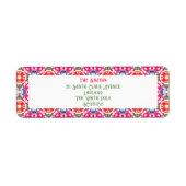 Weihnachtskarten Jolly Merry Rücksendeadresse Labe (Vorne)