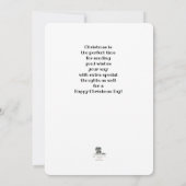 Weihnachtskarten-Jungtiere mit Baum (Rückseite)