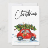 Weihnachtskarten-Jungtiere mit Baum (Vorderseite)