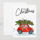 Weihnachtskarten-Jungtiere mit Baum (Vorne/Hinten)
