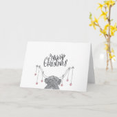 Weihnachtskarten Karte (Gelbe Blume)