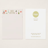 Weihnachtskarten-Logo-Display-Karte (Vorne & Hinten)