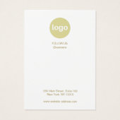 Weihnachtskarten-Logo-Display-Karte (Rückseite)