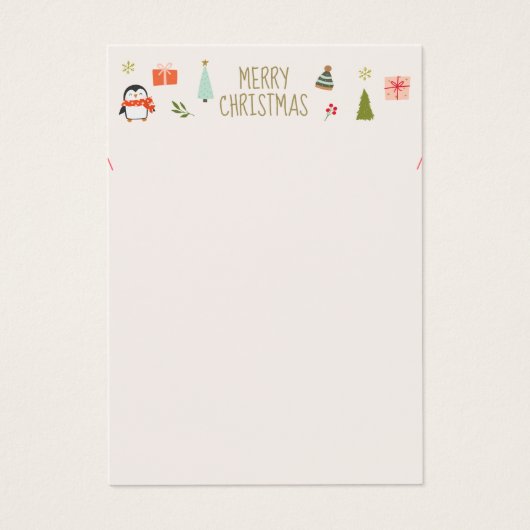 Weihnachtskarten-Logo-Display-Karte (Vorderseite)