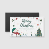 Weihnachtskarten Magnetkarte (Vorne/Hinten)