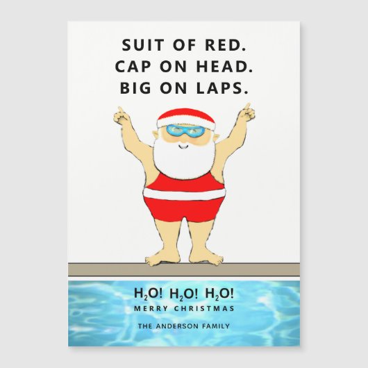 Weihnachtskarten Magnetkarte (Vorderseite)