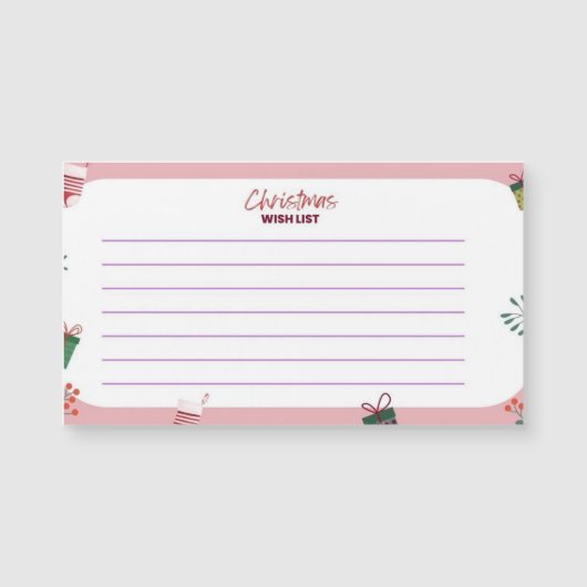 Weihnachtskarten Magnetkarte (Vorderseite)