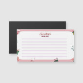 Weihnachtskarten Magnetkarte (Vorne/Hinten)