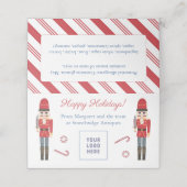 Weihnachtskarten Marketing Bakoods Beutel Topper C Platzkarte (Außenseite Aufgefaltet)