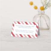 Weihnachtskarten Marketing Bakoods Beutel Topper C Platzkarte (Rückseite)