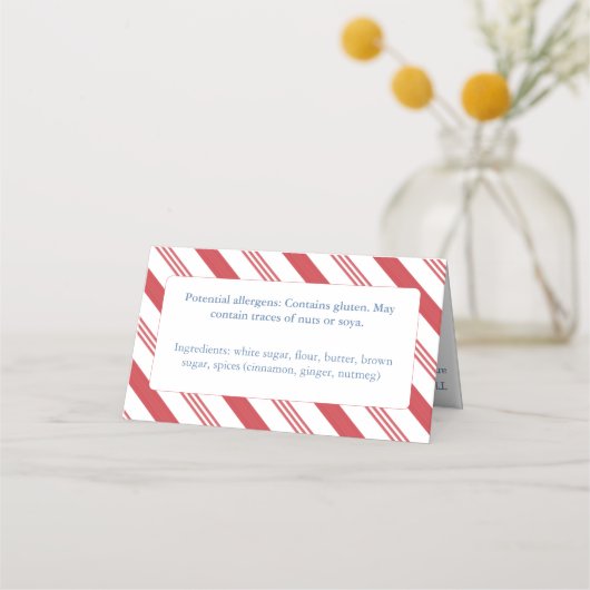 Weihnachtskarten Marketing Bakoods Beutel Topper C Platzkarte (Rückseite)