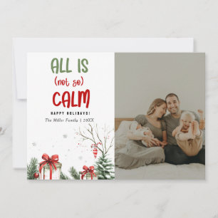 Weihnachtskarten mit Familienfoto Feiertagskarte