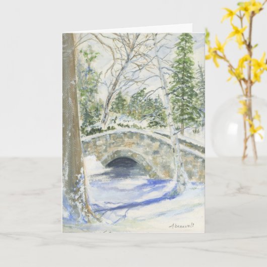 Weihnachtskarten mit Greenwich, Ct. Karte (Gelbe Blume)