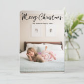 Weihnachtskarten mit Ihrem Foto Feiertagskarte (Stehend Vorderseite)