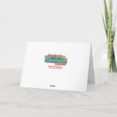 Weihnachtskarten mit Santas Vintage-Camper Feiertagskarte (Rückseite)