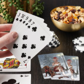 Weihnachtskarten mit sexy Frauen Spielkarten (In Situ)