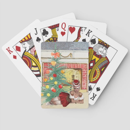 Weihnachtskarten mit sexy Frauen Spielkarten (Rückseite)