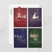 Weihnachtskarten Mitteilungskarte (Vorne/Hinten)