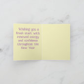 Weihnachtskarten : Neujahr Feiertagskarte (Innenseite)