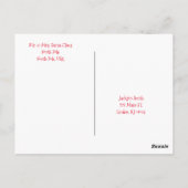 Weihnachtskarten Nordpol Hühner Postkarte (Rückseite)