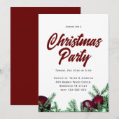 Weihnachtskarten Party Einladung (Vorne/Hinten)