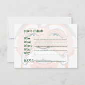 Weihnachtskarten-Party Einladungen (Rückseite)