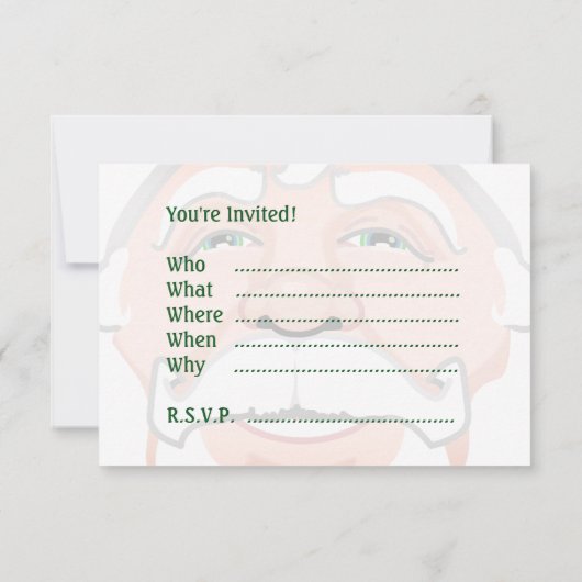 Weihnachtskarten-Party Einladungen (Rückseite)