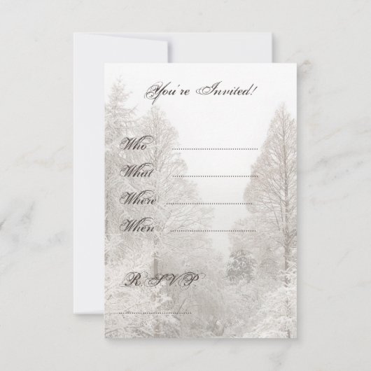 Weihnachtskarten Party Einladungen (Rückseite)