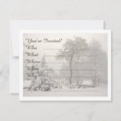 Weihnachtskarten Party Einladungen (Rückseite)