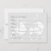 Weihnachtskarten Party Einladungen (Rückseite)