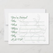 Weihnachtskarten Party Einladungen (Rückseite)