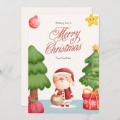 Weihnachtskarten Personalisiert Feiertagskarte (Vorne/Hinten)