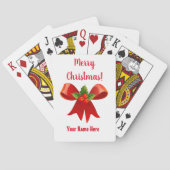 Weihnachtskarten Personalisiert Spielkarten (Rückseite)