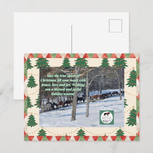 Weihnachtskarten Postkarte (Vorne/Hinten)