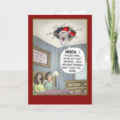 Weihnachtskarten: Rough Landing Feiertagskarte (Vorderseite)