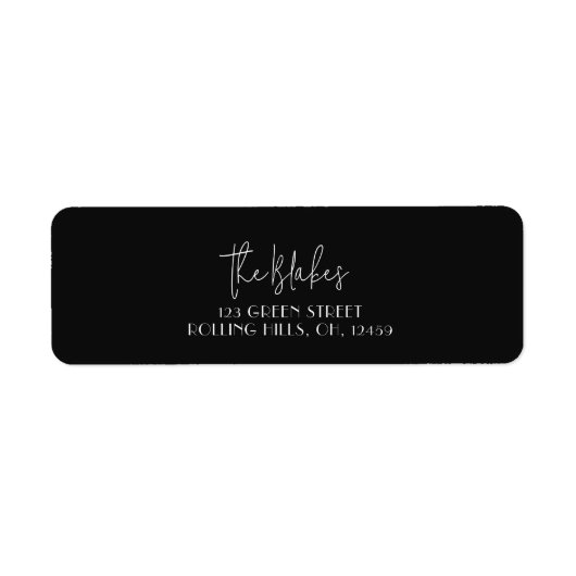 Weihnachtskarten-Rücksendeadressen-Aufkleber | Sch (Vorne)