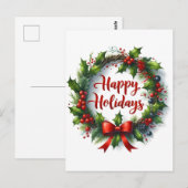 Weihnachtskarten-Sammlung für Feiertage Gre Postkarte (Vorne/Hinten)