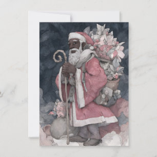 Weihnachtskarten: Santa ist ein schwarzer Mann Uni Feiertagskarte