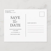 Weihnachtskarten Save the Date Ankündigungspostkarte (Rückseite)