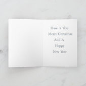 Weihnachtskarten-Schneeflocke Feiertagskarte (Innenseite)