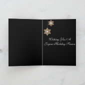 Weihnachtskarten-Schneeflocken Feiertagskarte (Innenseite)