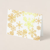 Weihnachtskarten-Schneeflocken Folienkarte (Vorderseite)