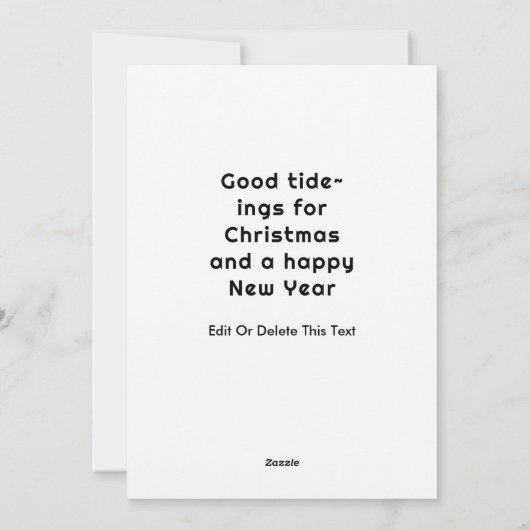 Weihnachtskarten segeln feiertagskarte (Rückseite)