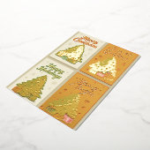 Weihnachtskarten Set - Festlicher Gruß Folien Feiertagskarte (Gedreht)