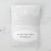 Weihnachtskarten-Skript auf Rot Feiertagskarte (Innenseite)