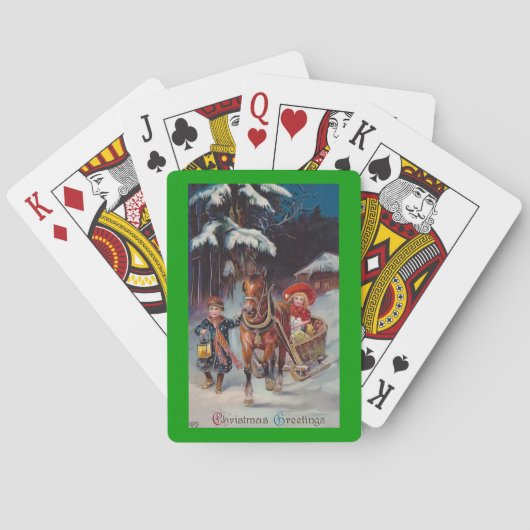 Weihnachtskarten Spielkarten (Rückseite)