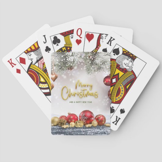 Weihnachtskarten Spielkarten (Rückseite)