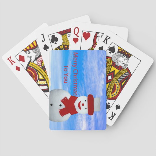 Weihnachtskarten Spielkarten (Rückseite)